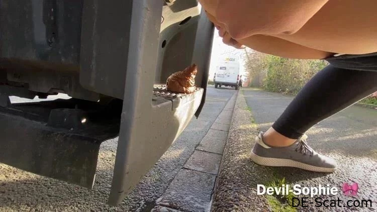 OMG – wie kommt die Scheiße auf das Trittbrett des Trucks - Devil Sophie - Toilette, schmutzige Höschen, Scheißspiele