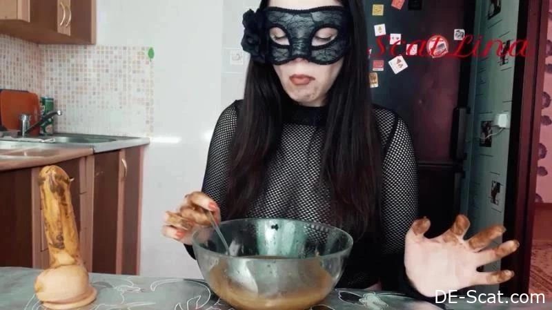 Suppe mit Scheiße - JessicaKayLina - im Stehen scheißen, Scheiße-Masturbation